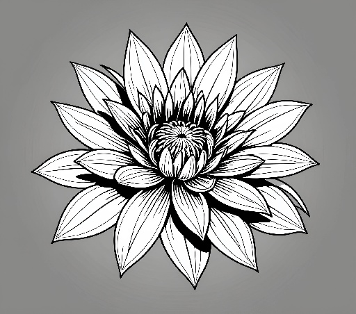 a close up of a flower with a black and white background